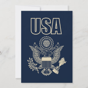 Invitación emblema nacional de los Estados Unidos