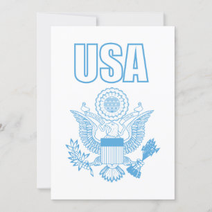 Invitación emblema nacional de los Estados Unidos
