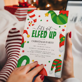Invitación Emborrachémonos como duendes | Fiesta de Navidad