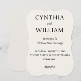 Invitación Embossed Cutout - Wedding Invitation