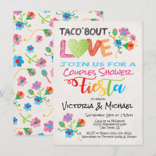Invitación Embroidery Taco 'bout Love