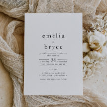 EMELIA Casual Minimalista único Boda neutral