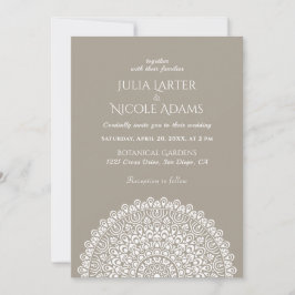 Invitación Emerald Green Wild Amazon Forest Mandala Wedding