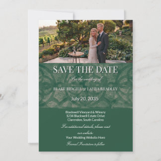 Invitación Emerald Lake Batik Simple Personalizado