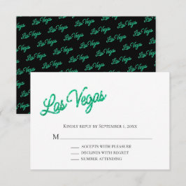 Invitación Emerald Las Vegas se hunde en la boda RSVP