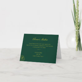 Invitación Emerald Romance Wedding Invitations