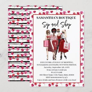 Invitación emergente de tienda Sip and Shop Cherry