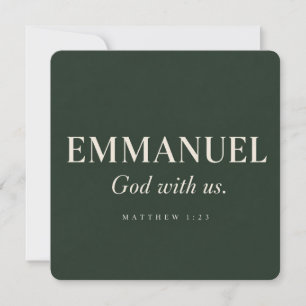 Invitación EMMANUEL Mateo 1:23 Navidad