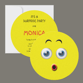 Invitación Emoji de la fiesta de cumpleaños sorpresa