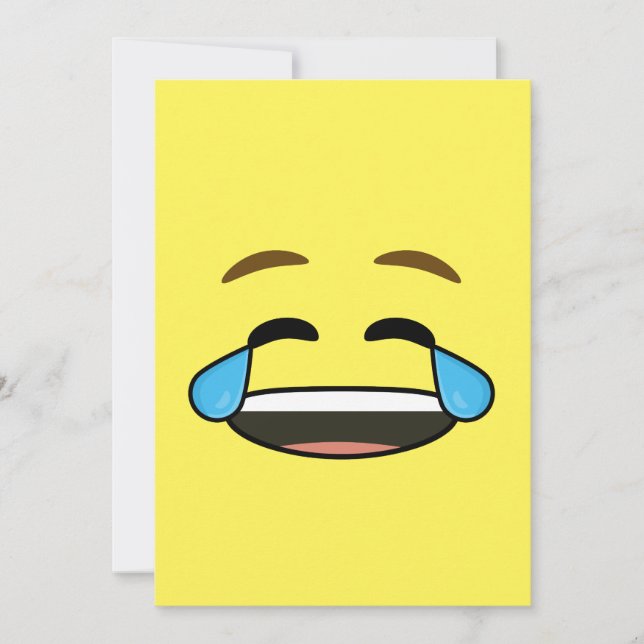 Invitación Emoji risible (Anverso)