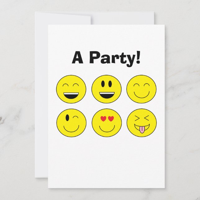 Invitación "Emojis" (Anverso)