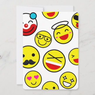 Invitación emojis de payasos divertidos