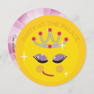 Invitación Emoticon de Princesa Espárrica