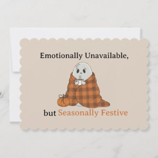 Invitación Emotionally Unavailable but Seasonally Festive