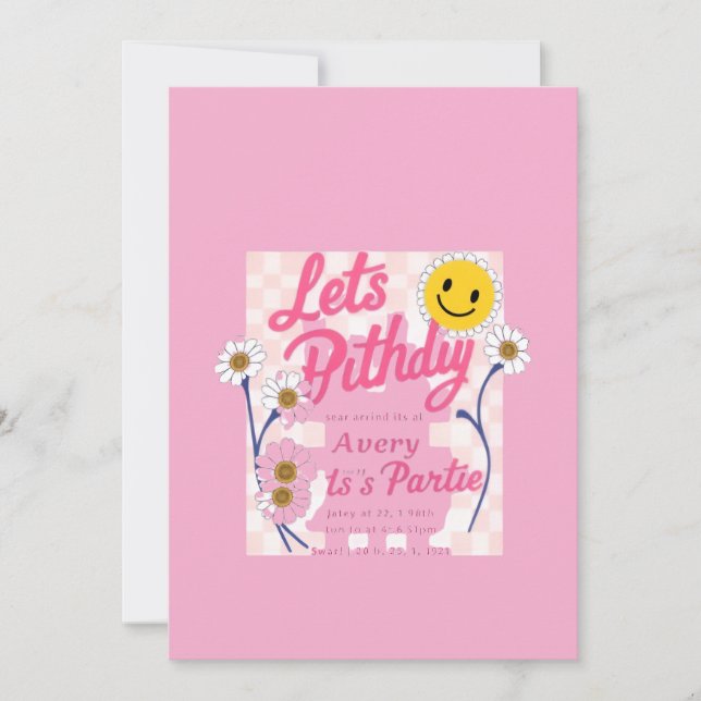 Invitación Empecemos Esta Fiesta – Cumpleaños de [Nombre] (Anverso)