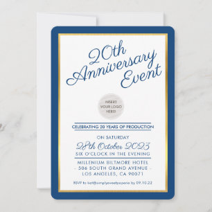 Invitación EMPRESA ANIVERSARIO FIESTA marina moderna de negoc