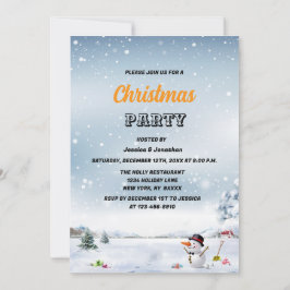 Invitación Empresa de Navidades de nieve de Winderland