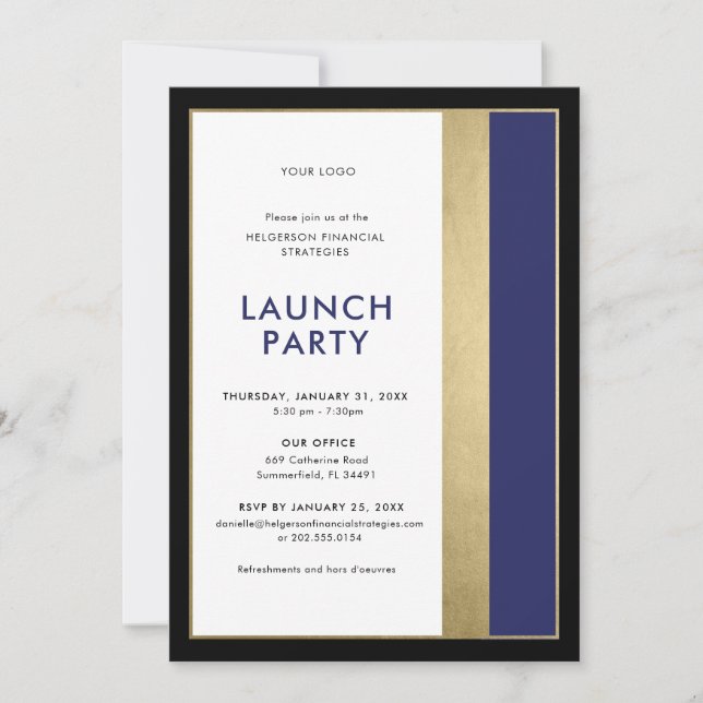 Invitación empresarial (Anverso)