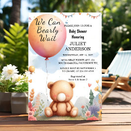 Invitación En Animal Cub Boho Podemos Esperar A Baby Shower