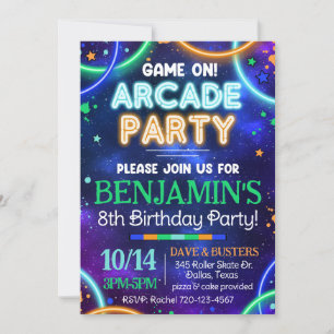 Invitación en arcada, invitación en arcada brillan