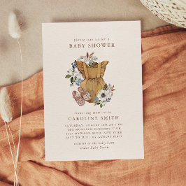 Invitación en Baby Shower a enfermeras de Boho neu