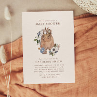 Invitación en Baby Shower a enfermeras de Boho neu