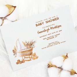 Invitación en Baby Shower a enfermería de Boho Bas