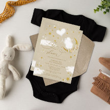 Invitación en Baby Shower a un globo de cordero pa