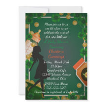 Invitación en Baby Shower del Día de San Patricio
