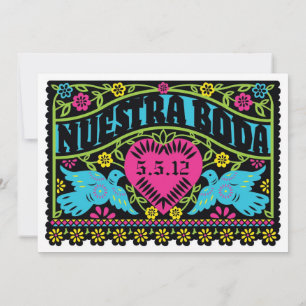 Invitación en banner a las aves de amor de Nuestra