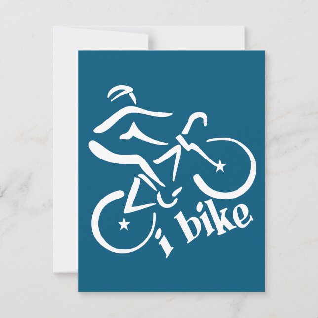 Invitación en BIKE, personalizar (Anverso)