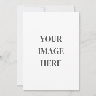 Invitación en blanco 5x7