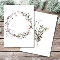 En blanco Agrega tu propia Winterberry Rustic Boho