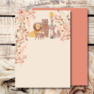 Invitación En blanco Agrega tu propio Boho Safari Pasto de Pa