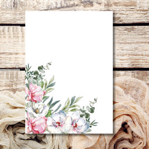 Invitación En blanco añade tu propio mensaje magnolia rubor b