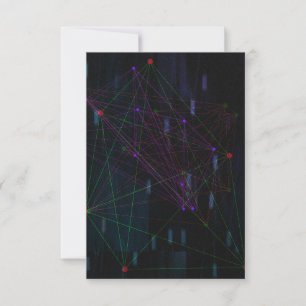 Invitación en blanco de nodos de ciencia ficción f