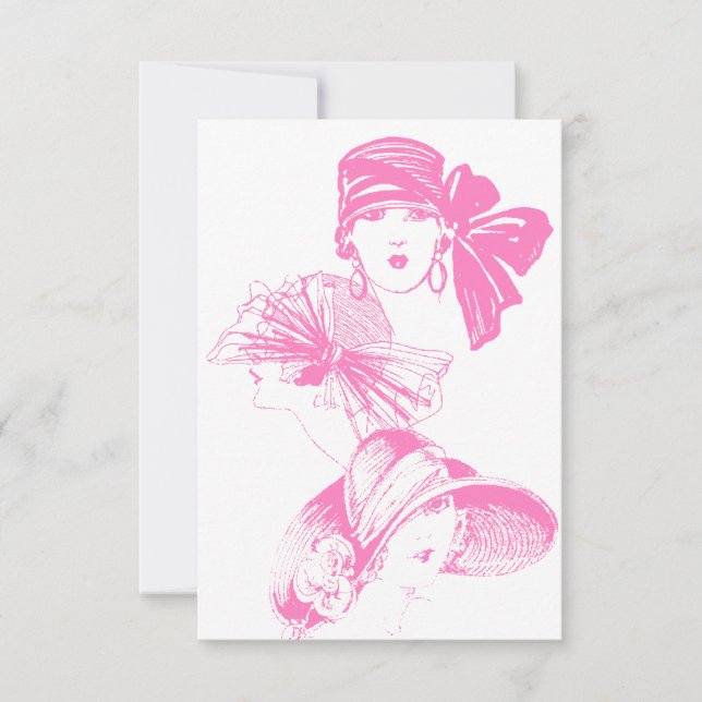 Invitación en blanco del gorra de la aleta de las (Anverso)