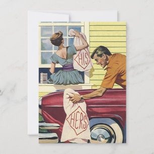 Invitación en blanco Invitación su estilo retro