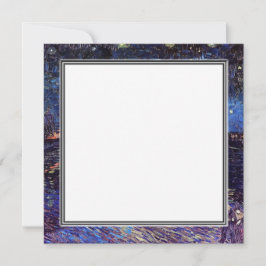 invitación en blanco, noche estrellada de van Gogh