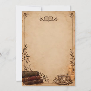 Invitación en blanco para club de libros de Dark A