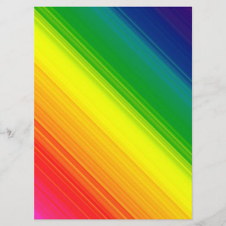 Invitación en blanco, todos los tamaños, arco iris