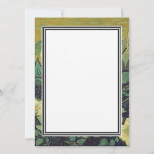 Invitación en blanco, Van Gogh Rosas Silvestres
