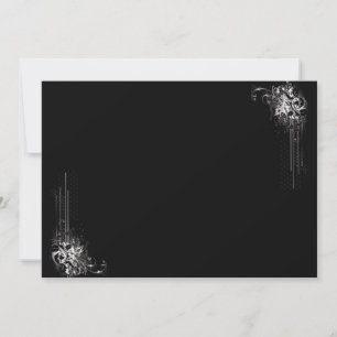 Invitación en blanco y negro