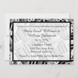 Invitación en blanco y negro del Partido de la Par