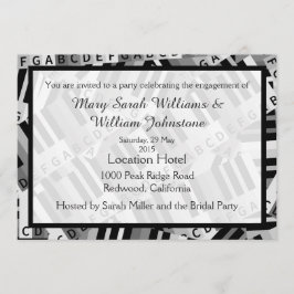 Invitación en blanco y negro del Partido de la Par