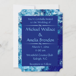 Invitación en boletos para Bodas de agua del océan