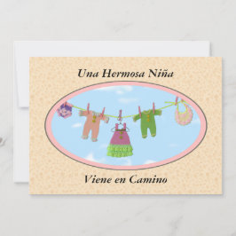 Invitación En Camino/fiesta de bienvenida al bebé de Viene