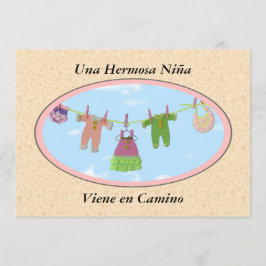 Invitación En Camino/fiesta de bienvenida al bebé de Viene