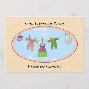 Invitación En Camino/fiesta de bienvenida al bebé de Viene
