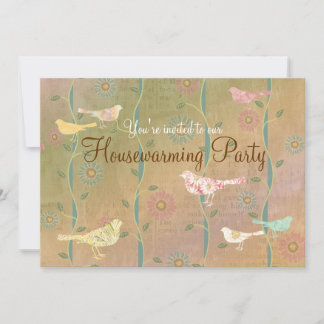 Invitación en colores pastel del fiesta del